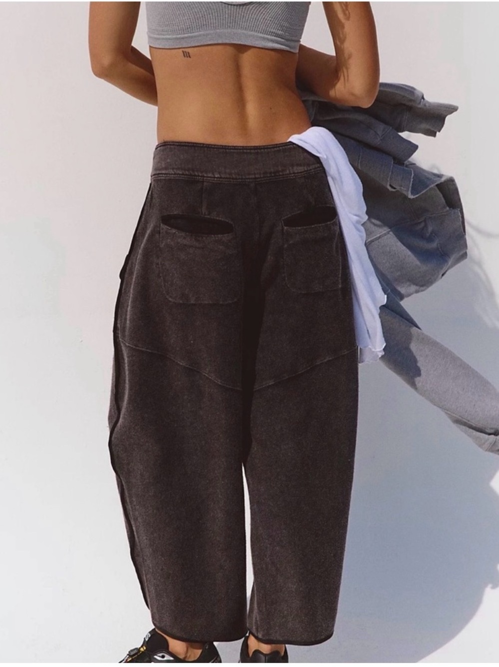 Free People Timko Pants - Charcoal - Picture 2 of 3